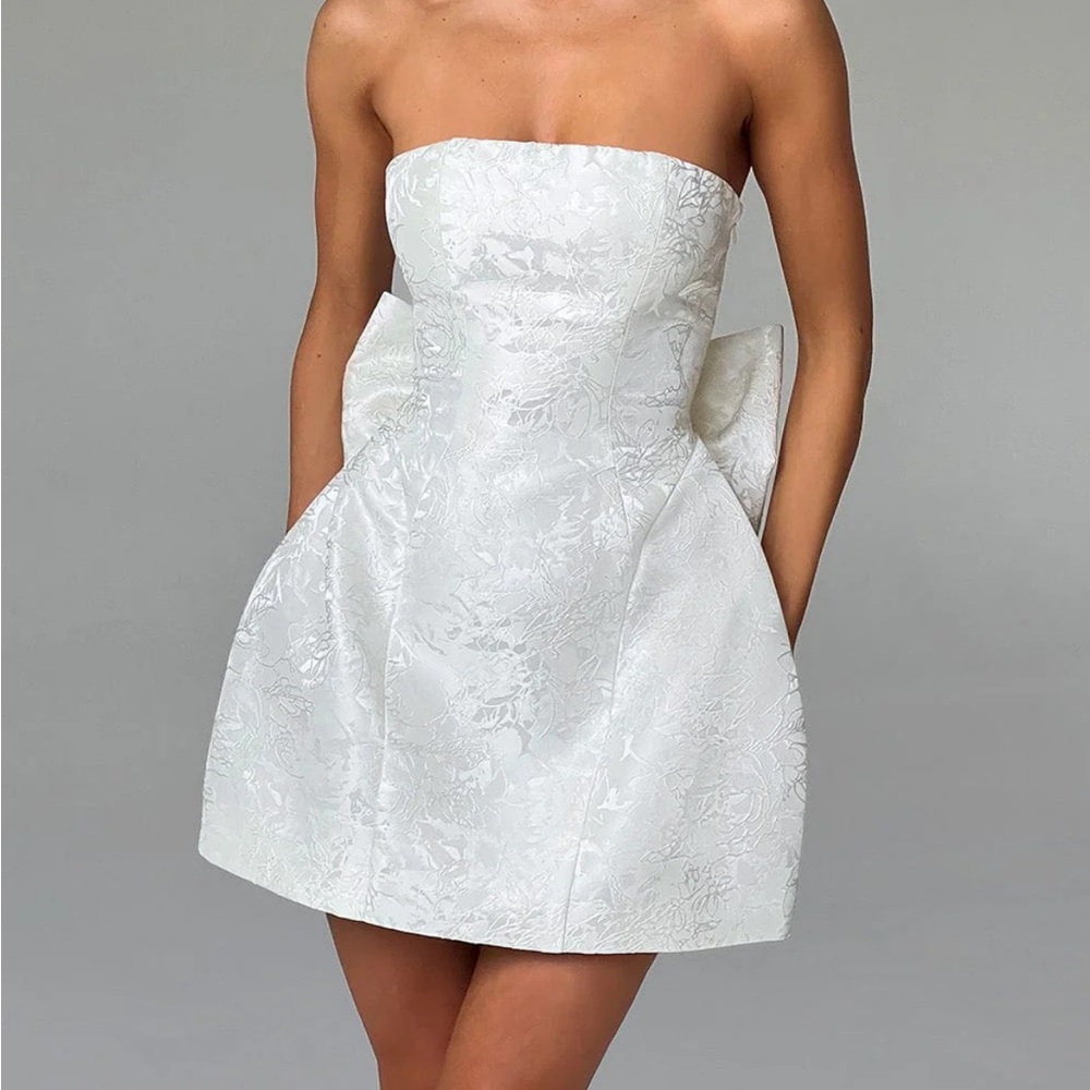 White mini dress